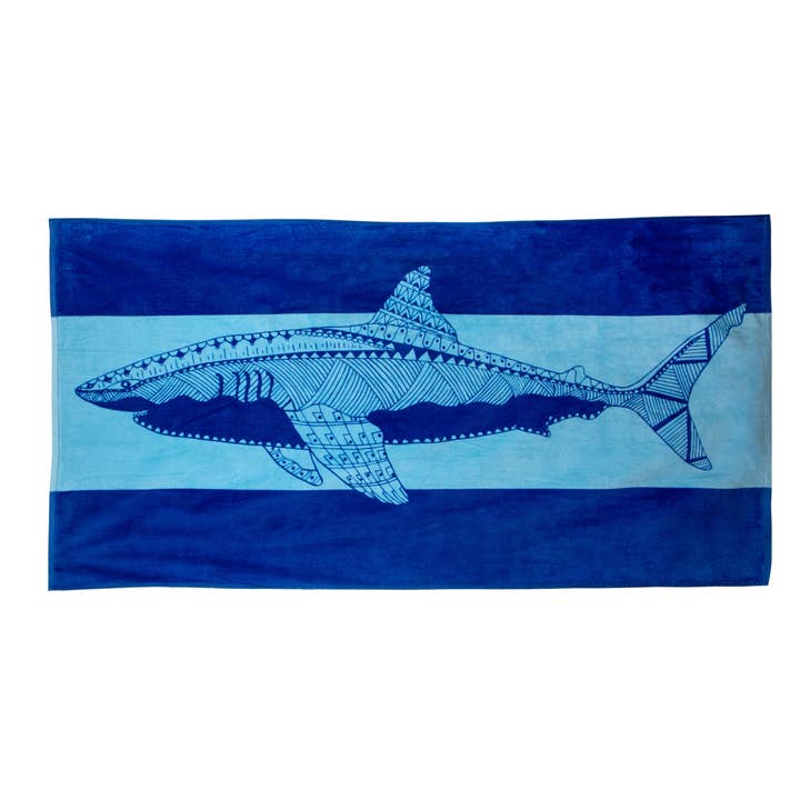 Nova Blue - Wholesale Beach Towel - Shark Beach Towel