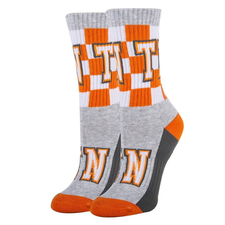 Tennessee Go | Women's Athletic Novelty Crew Socks for wholesale by Oooh Yeah/Sock It Up/Oooh Geez Slippers