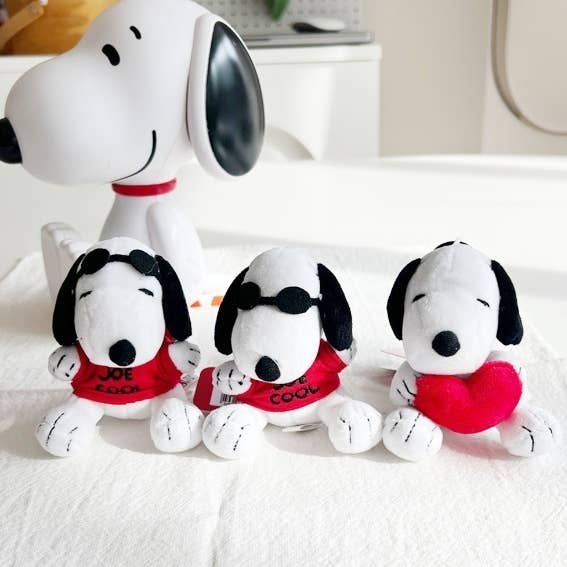 K_Wonderland - Wholesale Keychain - Unisex - Peanuts Snoopy Joe Cool Key Chain Bag Charm Ring