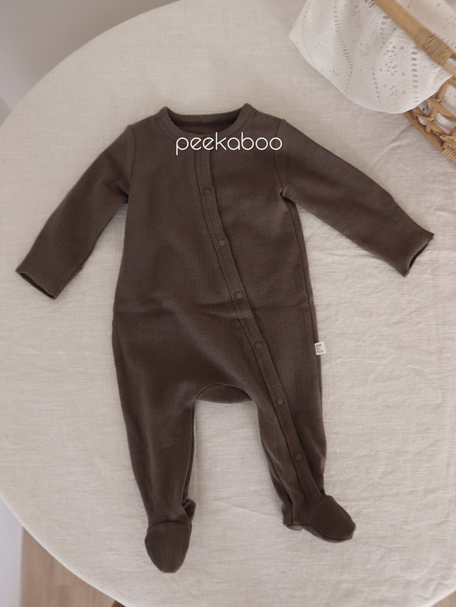 peekaboo - Wholesale Rompertje - Baby - Rompertje voor pasgeboren baby's met katoenen oogjes en lange mouwen op de voet F/W7