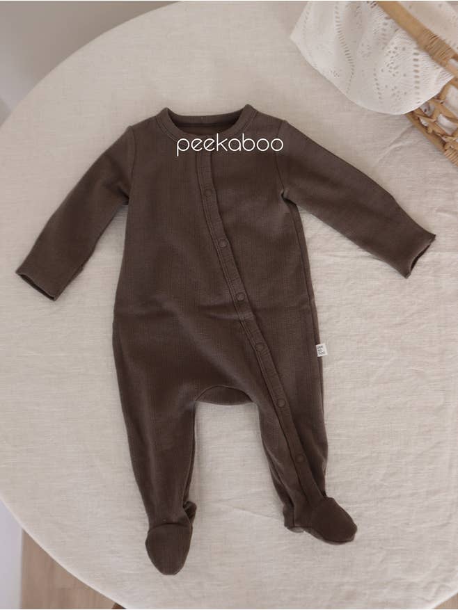 peekaboo - Vente Barboteuse – bébé - Barboteuse à manches longues à œillets en coton pour nouveau-né F/W7