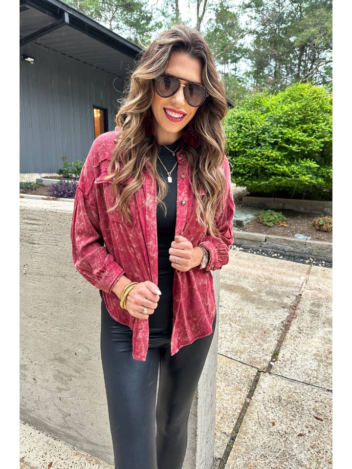 Jess Lea - Wholesale Button Down Shirt - Women's - Dean Button Up Top1