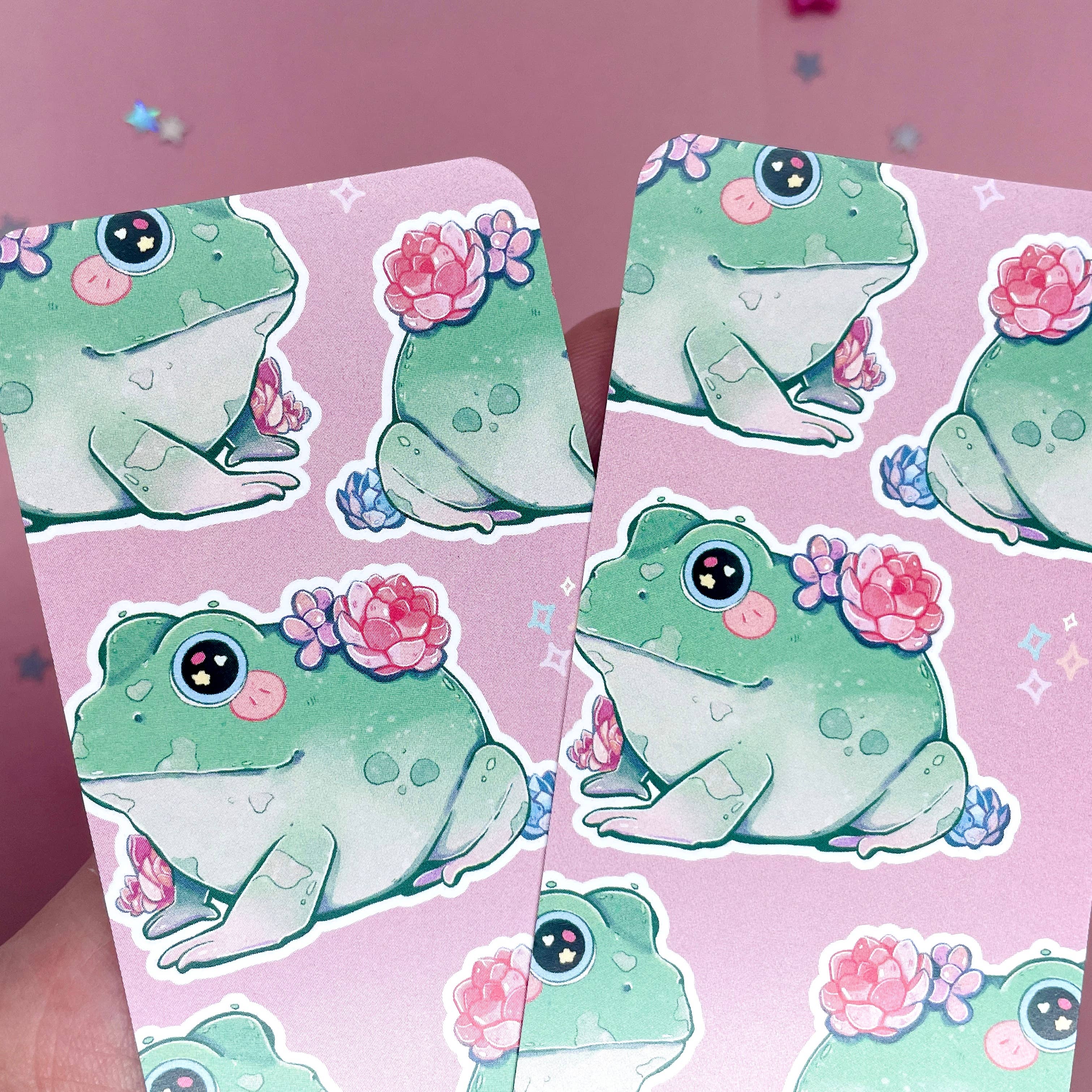 BubblesArtCraft - Vendita all'ingrosso Segnalibro - Segnalibro a forma di rana succulenta | kawaii | Segnalibro carino |8