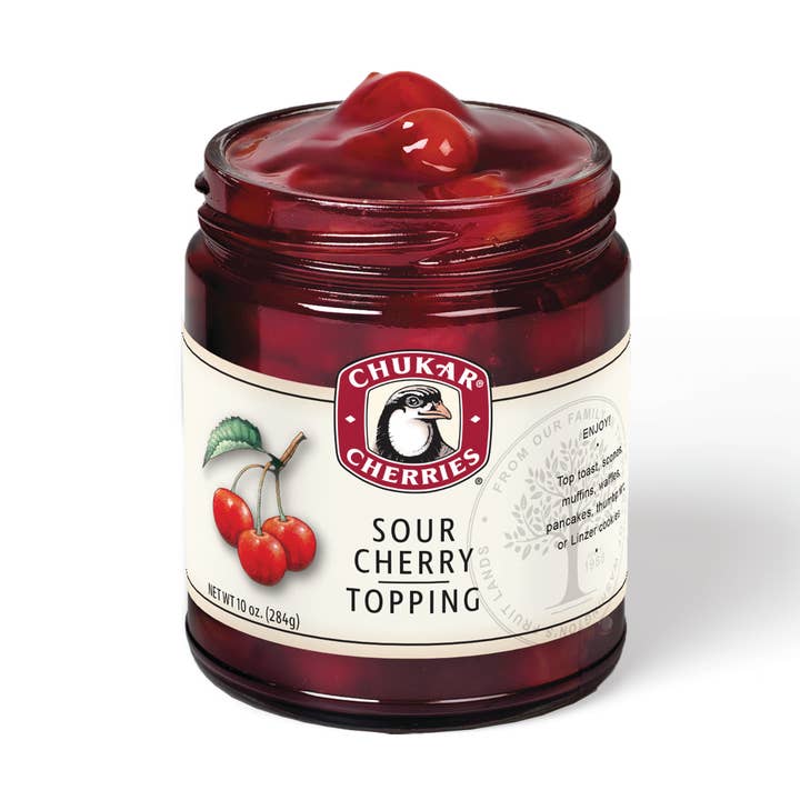 Garniture de cerises aigres de 10 oz pour la vente par Chukar Cherry Company