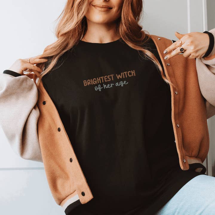 EMBROIDERED Dramione T-Shirt - Brightest Witch of Her Age for wholesale by Bookish Queen