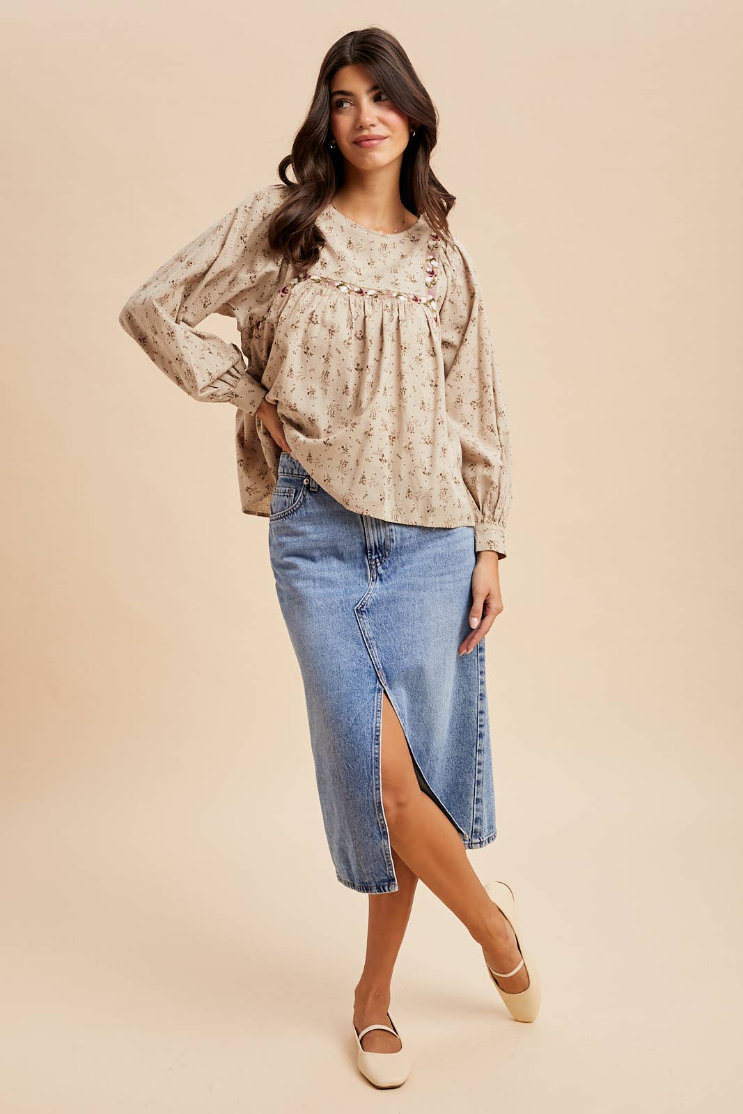 In Loom - Wholesale Blouse - Women's - FLORAL PRINT COTTON BLOUSE7