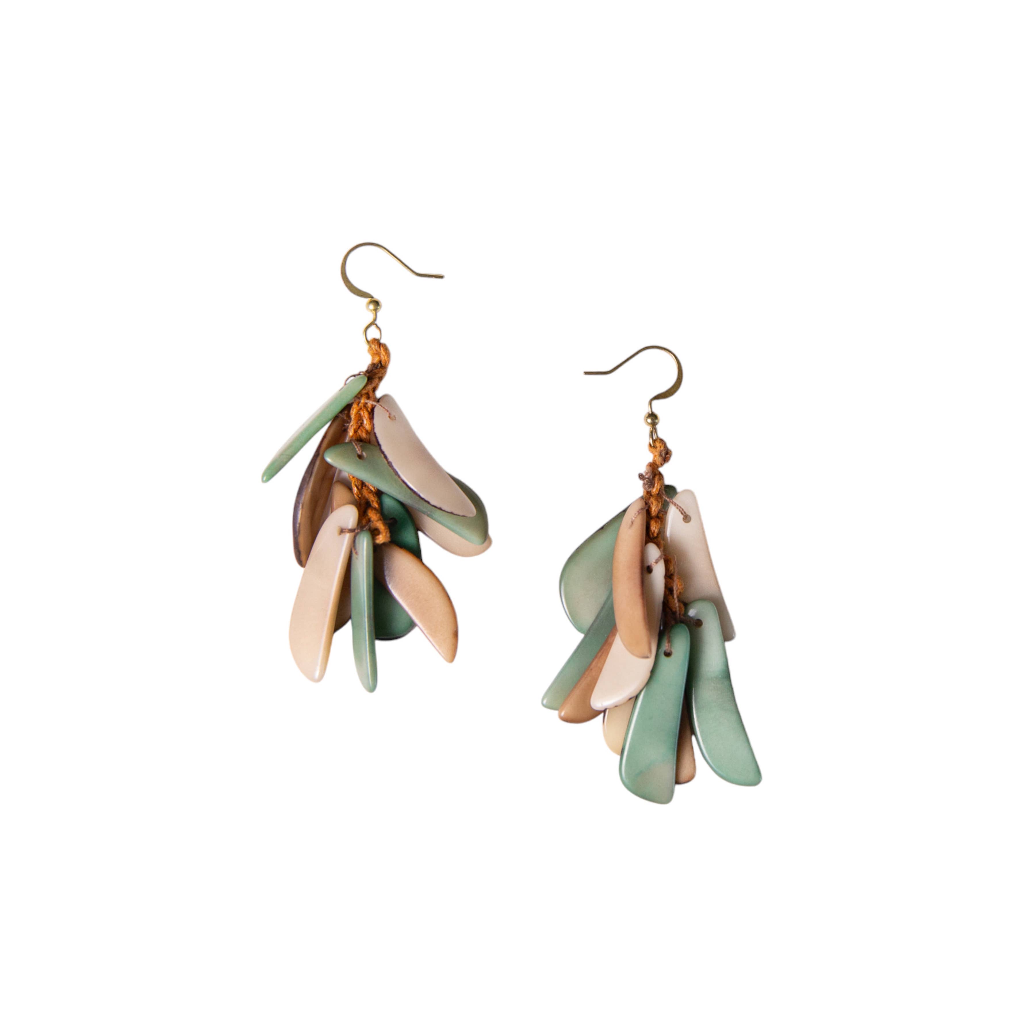 Organic Tagua Jewelry - Wholesale Dangle Earrings - Kendra Earrings4