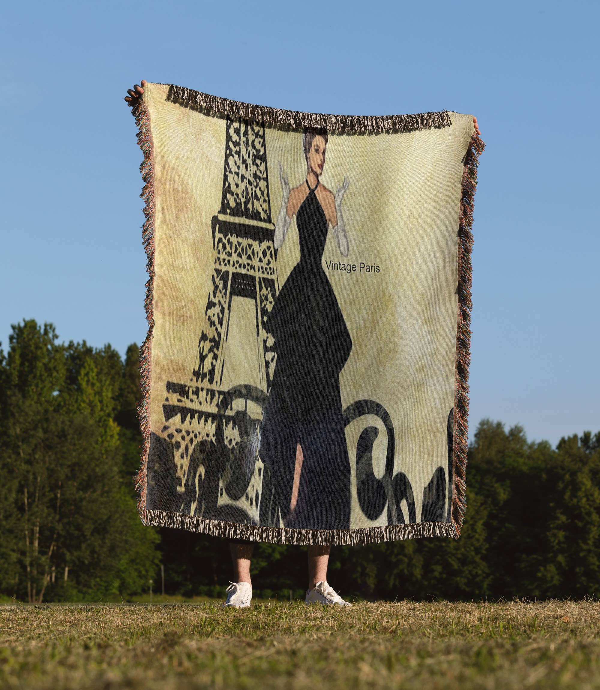 3dRose - Wholesale Throw Blanket - 3dRose, Vintage Paris, Blanket1