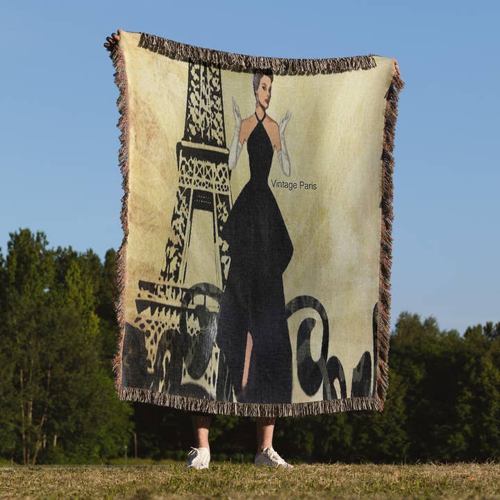 3dRose - Wholesale Throw Blanket - 3dRose, Vintage Paris, Blanket1