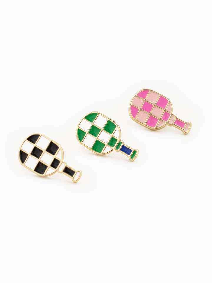 Checkered Color Pickleball Pad Studs for wholesale by Sessori