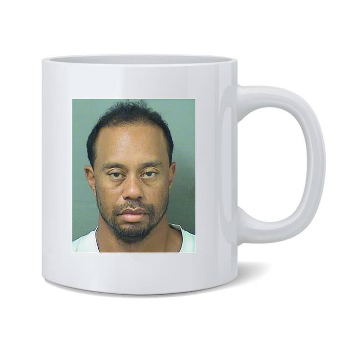 Tasse à café Golf GOAT Celebrity Mugshot Sports, tasse à thé, 11 oz pour la vente par Gotham Gifts