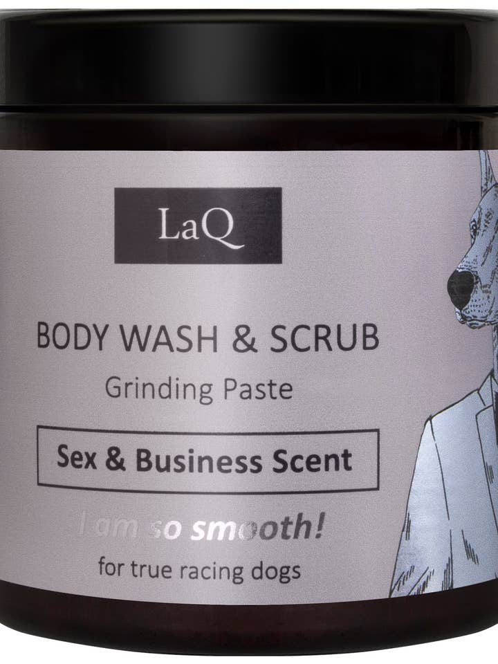 Gel de baño y exfoliante LaQ para hombre, pasta para moler Doberman para venta al por mayor de Mister33 Mencare