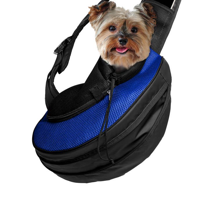 Katziela - Wholesale Pet carrier – Cat/dog - Pet Carrier Expandable Sling For Small Dogs And Cats Blue1