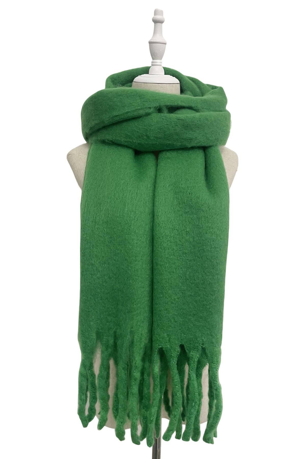 Fashion Scarf World - Vendita all'ingrosso Sciarpa - Donna - Sciarpa a scialle con nappe in morbida coperta semplice52