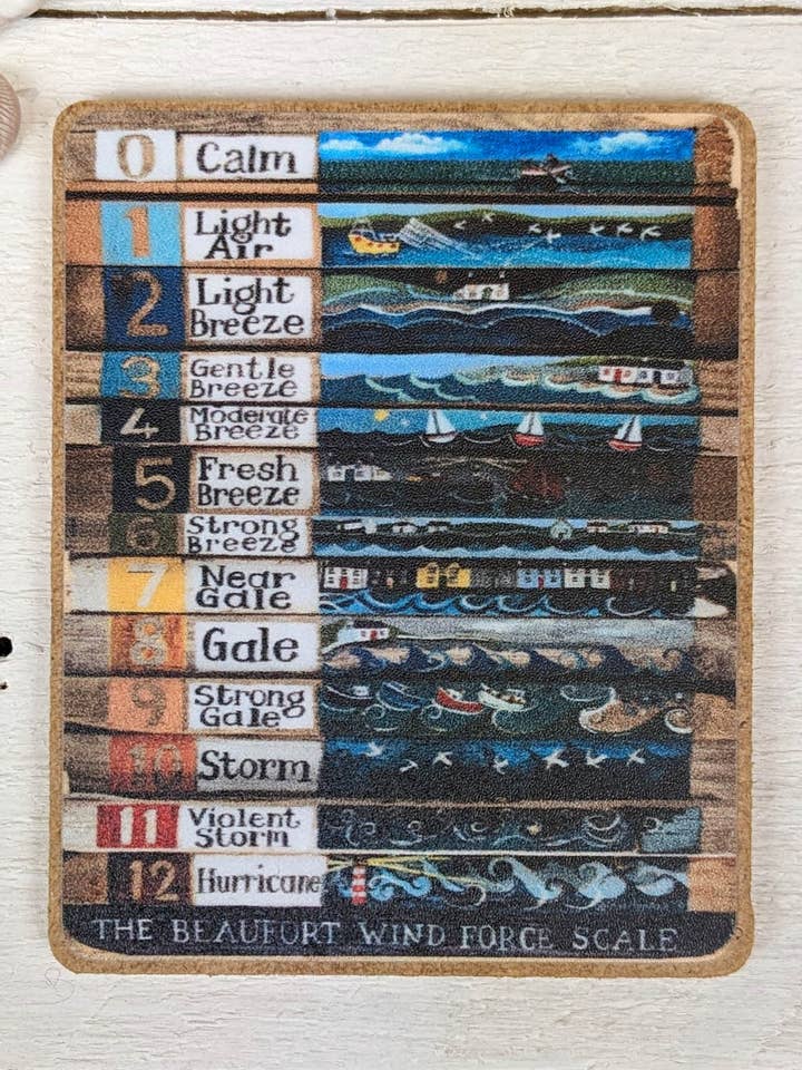 Magnete Beaufort Scale per la vendita all'ingrosso da parte di Driftwood Designs