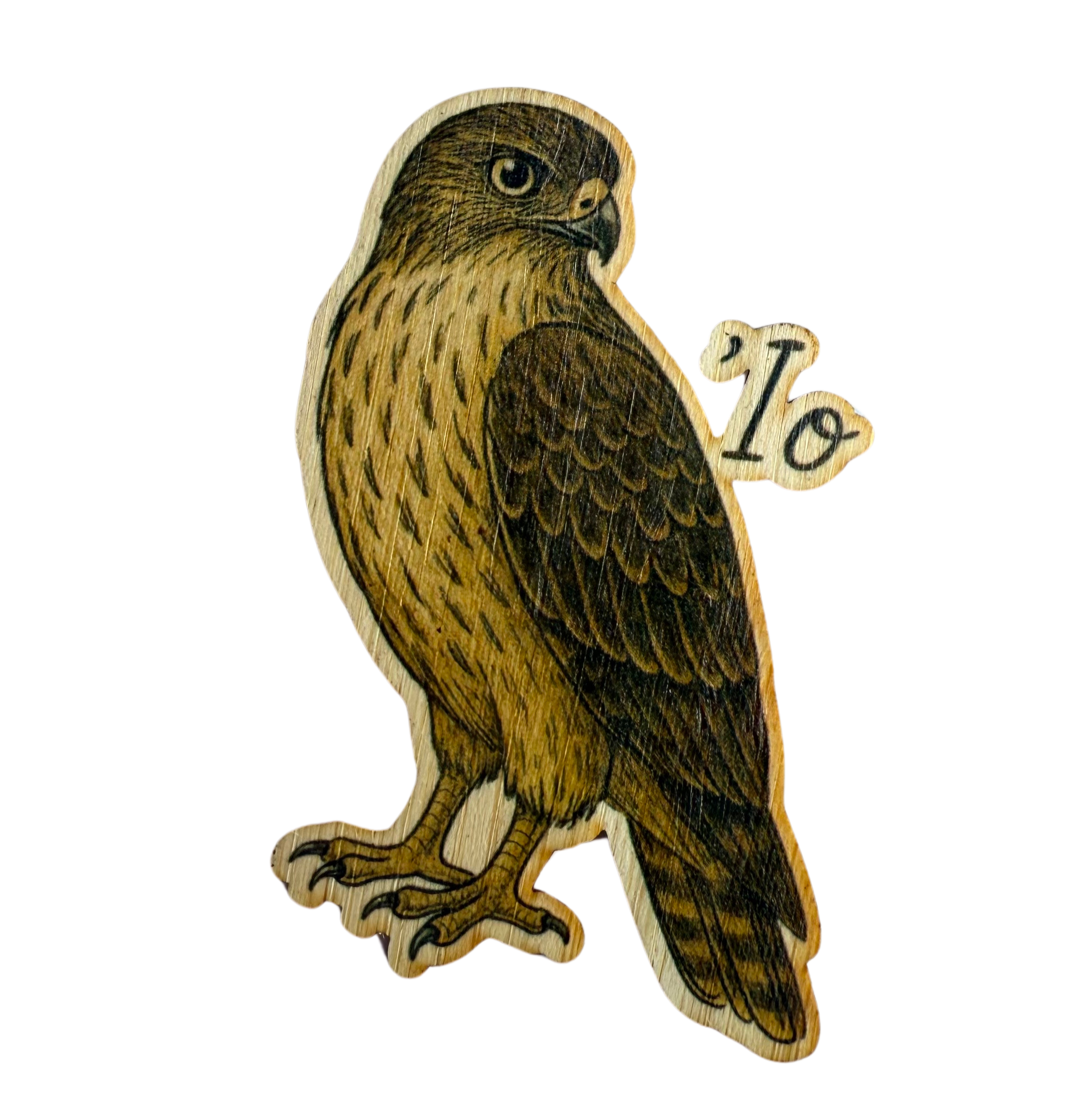 Bamboo Wood Stickers - Wholesale Sticker - 'Io (Hawk)0