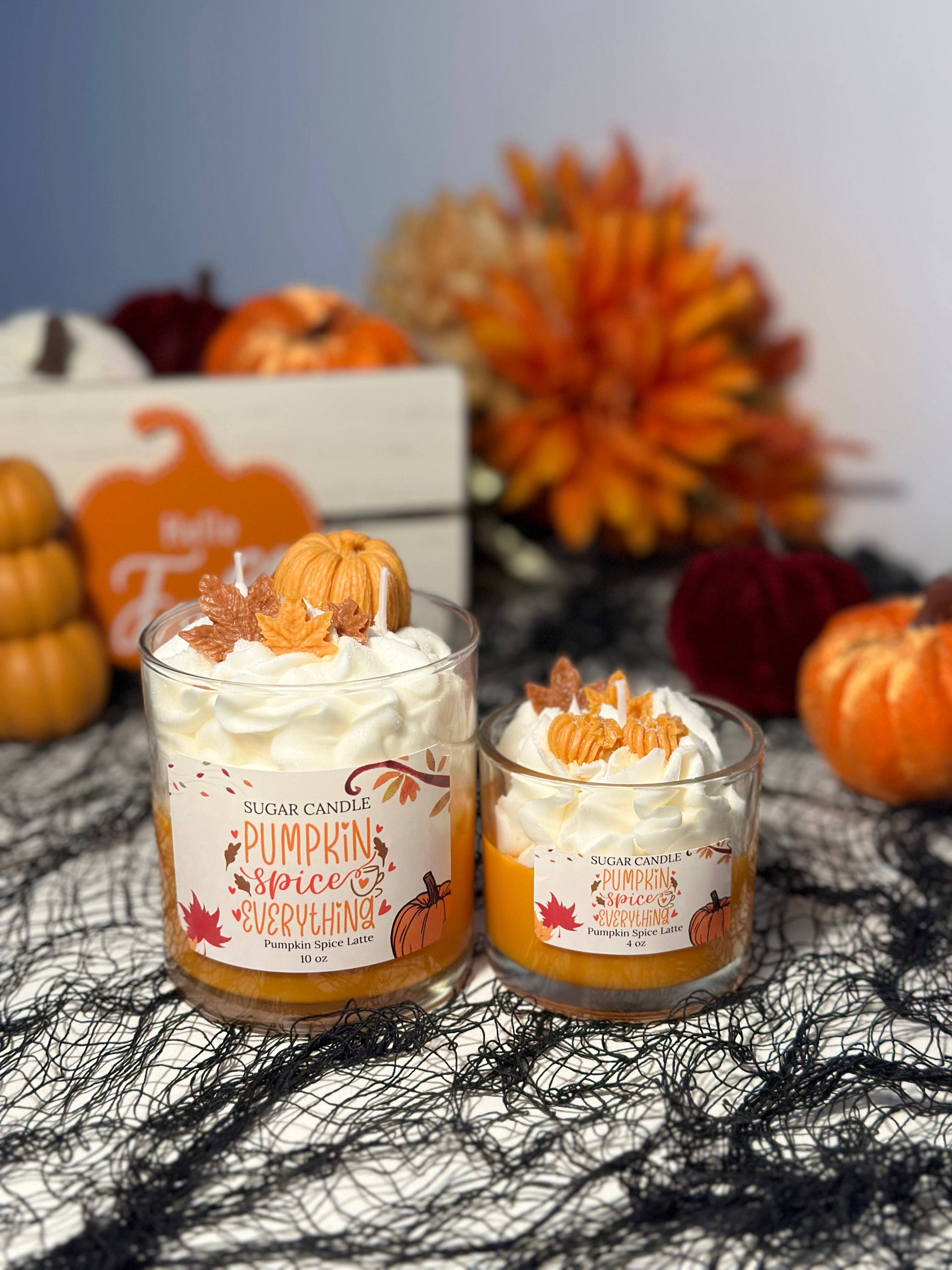 Sugar Candle - Wholesale Jar/Filled Candle - Pumpkin Spice Latte Candle – pumpkin scented fall candle 0