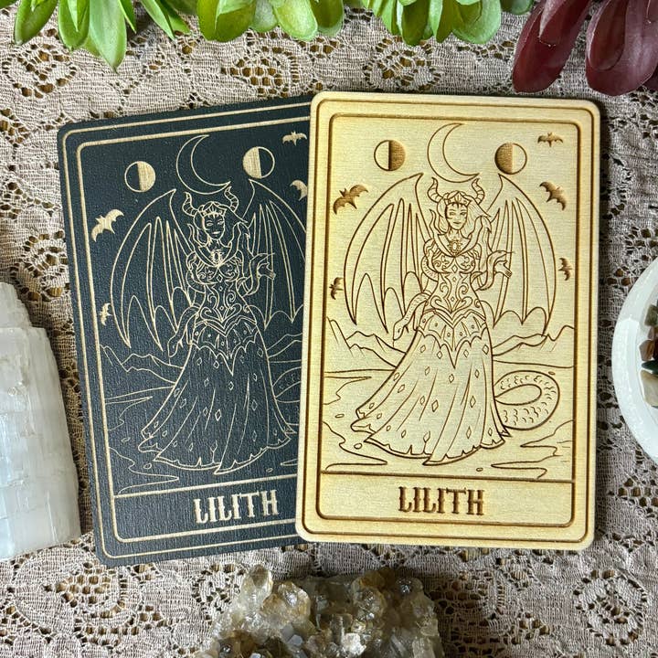 Lilith Deity Card | Altar Decor | Wall Art | Shelf Leaner for wholesale by Kraftmir