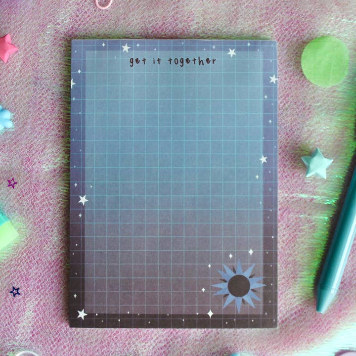 Galloree Designs LLC - Wholesale Notepad - Celestial Notepad, Cute Memo Notepad, Cute Stationery