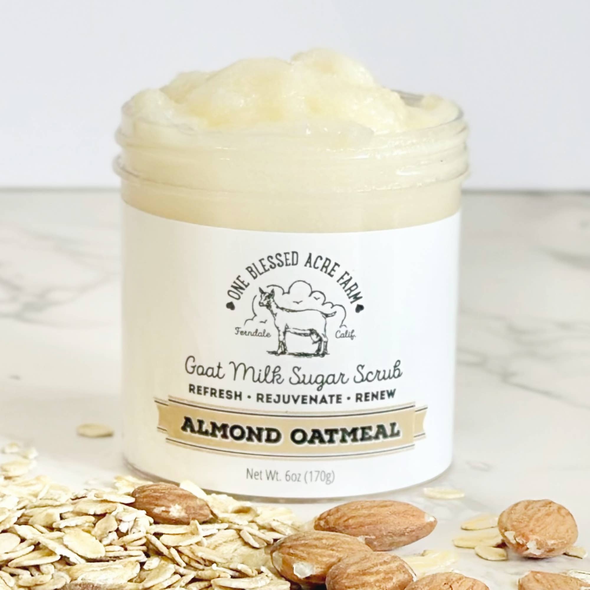 One Blessed Acre Farm - Vente Gommage/exfoliant pour le corps - Gommage au sucre et au lait de chèvre émulsionné à7