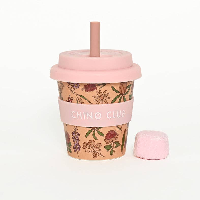 Chino Club - Wholesale Drinking Glass/Cup - Kids & Baby - Australian Wildflowers Babychino Cup 4oz3