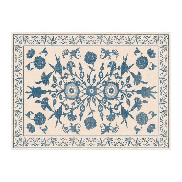 Carolina Creekhouse - Wholesale Floor Mat - Amelia FloorFlat | Blue - Premium Vinyl Mat