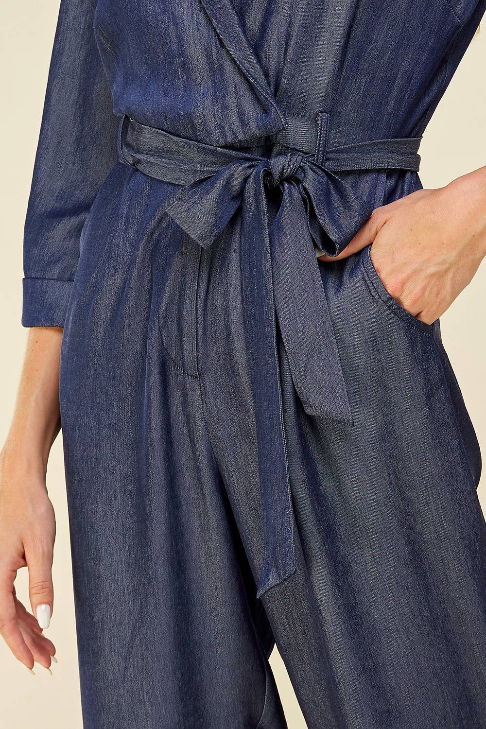 épisode - Vendita all'ingrosso Tuta intera - Donna - Tuta in denim con cintura3