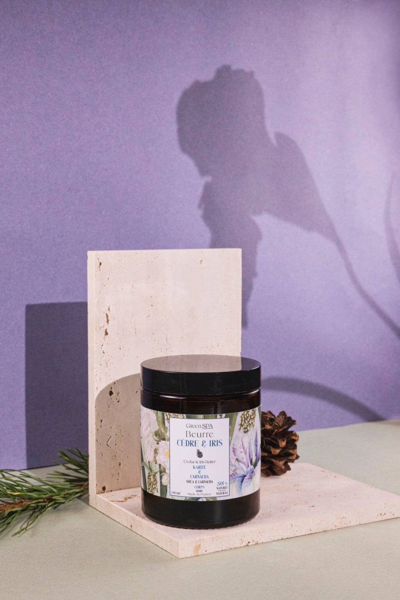 Green Spa - Vente Baume/beurre pour le corps - Beurre Cèdre & Iris - Édition Limitée0