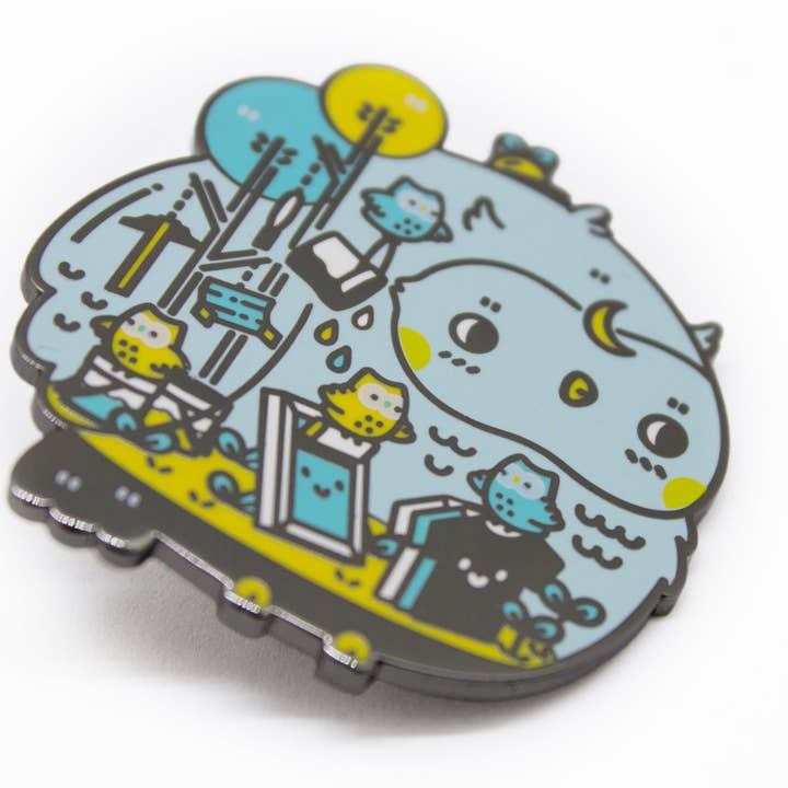 Night Owls - Épingle en émail Mochichito pour la vente par Craft MFG