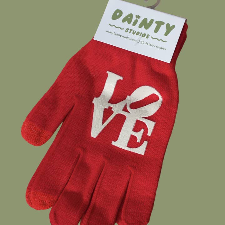 Dainty Studios - Wholesale Gloves - Unisex - Philly LOVE Touch Screen Gloves0