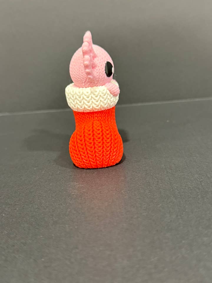 Ajolote tejido en 3D impreso en calcetín de Navidad para venta al por mayor de Upstate Design Decor