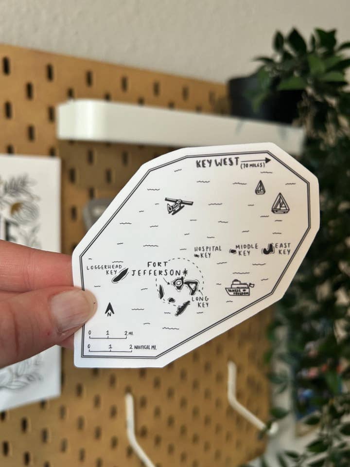 Dry Tortugas National Park Sticker for wholesale by Honey By Hand