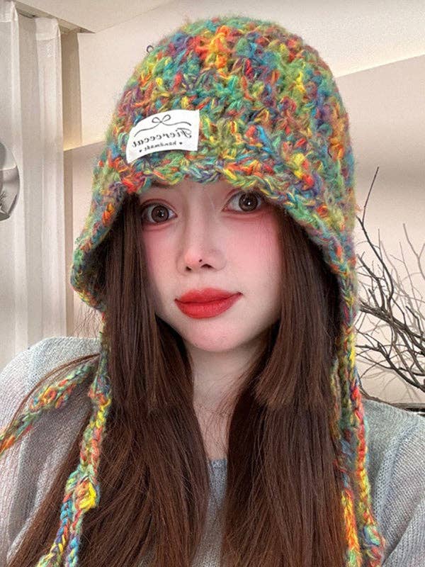 Chapeaux à pompons contrastés et chauds pour la vente par VividLux