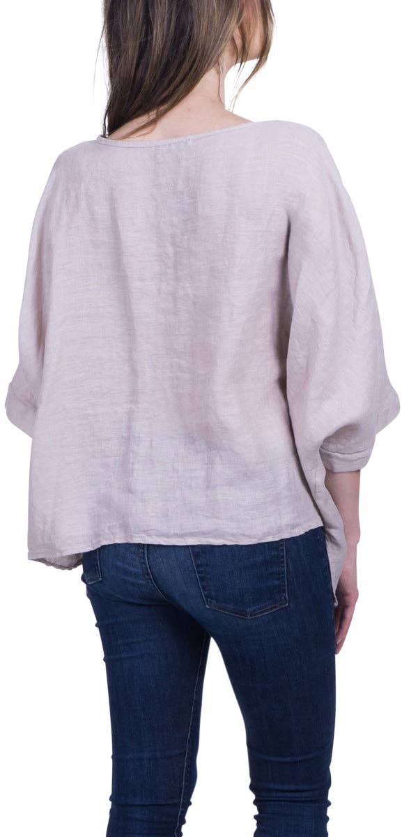 Gigi Moda - Wholesale Blouse - Women's - Linen Kaftan Blouse29