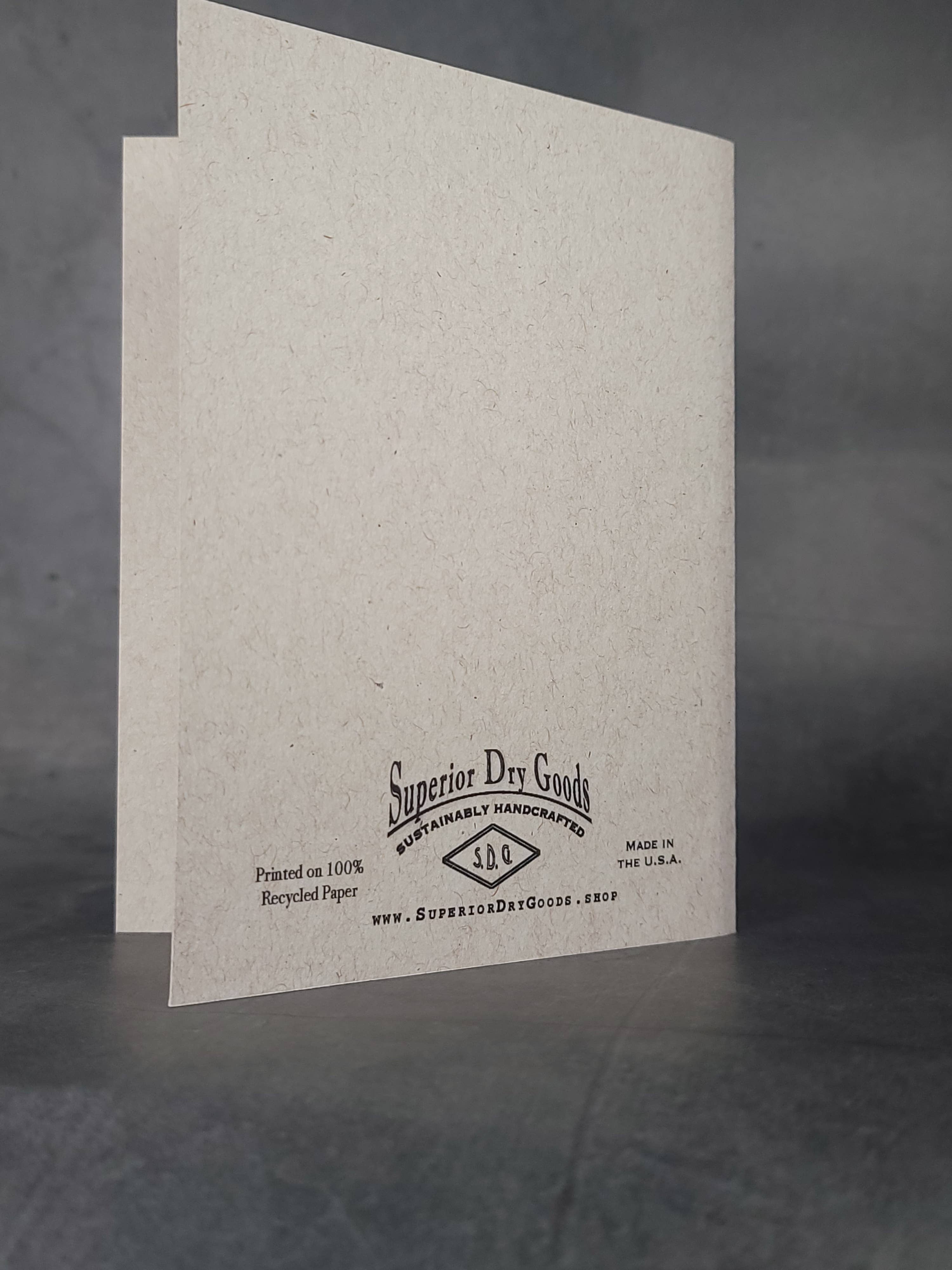 Superior Dry Goods - Wholesale Everyday Greeting Card - "Rabbits" Recycled Greeting Cards | Handcrafted6