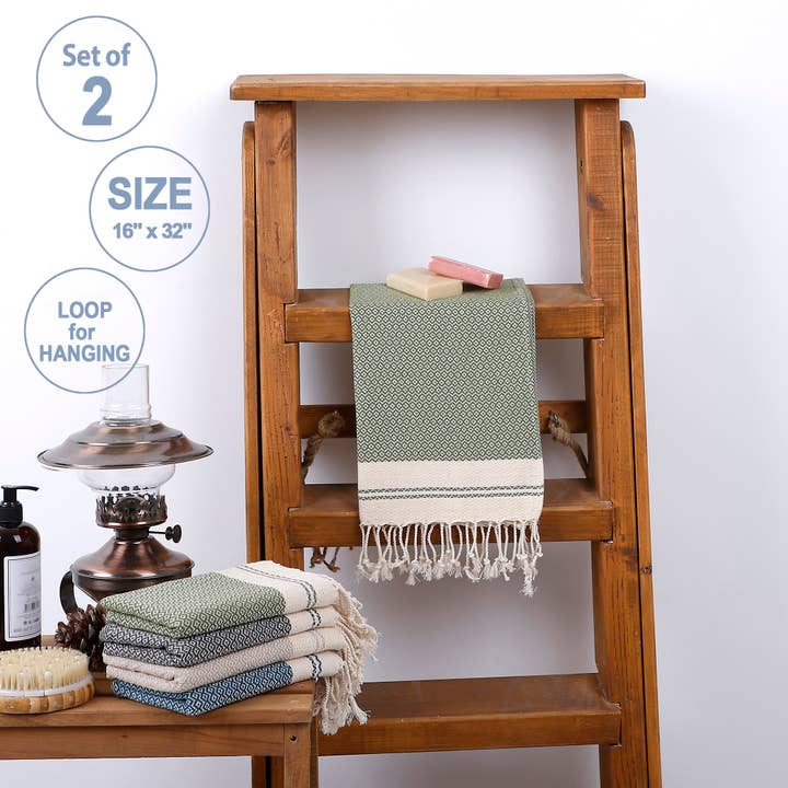 Evelynen Home - Wholesale Hand towel - Decorative Turkish Hand Towels for Bathroom & Kitchen3