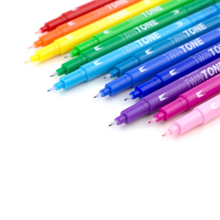 Tombow - Wholesale Marker - TwinTone Marker Set: Rainbow - 12-Pack5