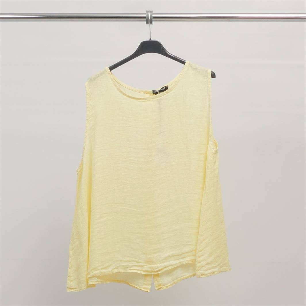 Cecile Wang - Wholesale Tank Top - Women's - Linen tank top YX8928211