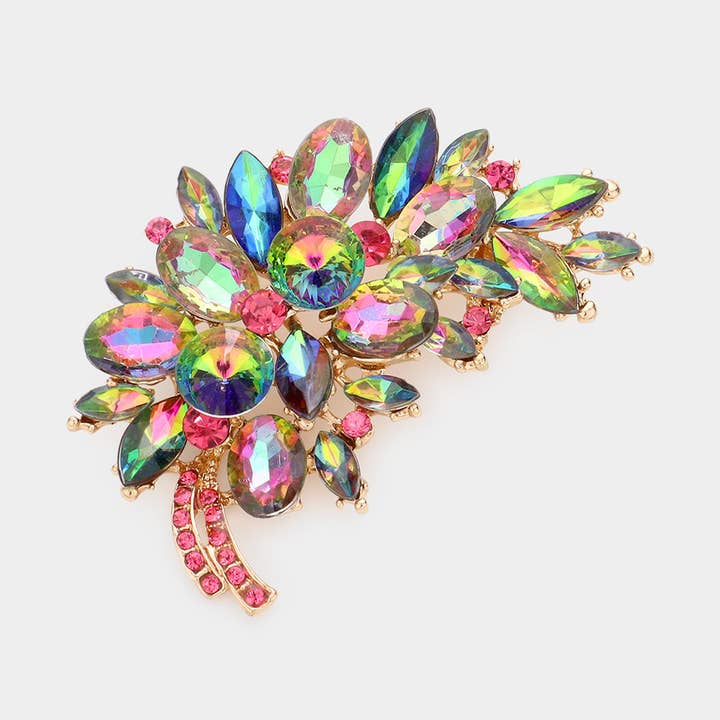 Sensibling Corp. - Wholesale Brooch - Glass Crystal Leaf Pin Brooch14