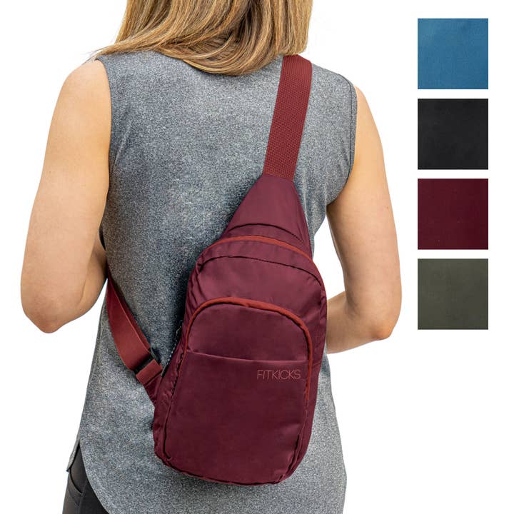 DM Merchandising - Wholesale Crossbody Bag - Women's - FITKICKS Hideaway Packable Sling Open Stock