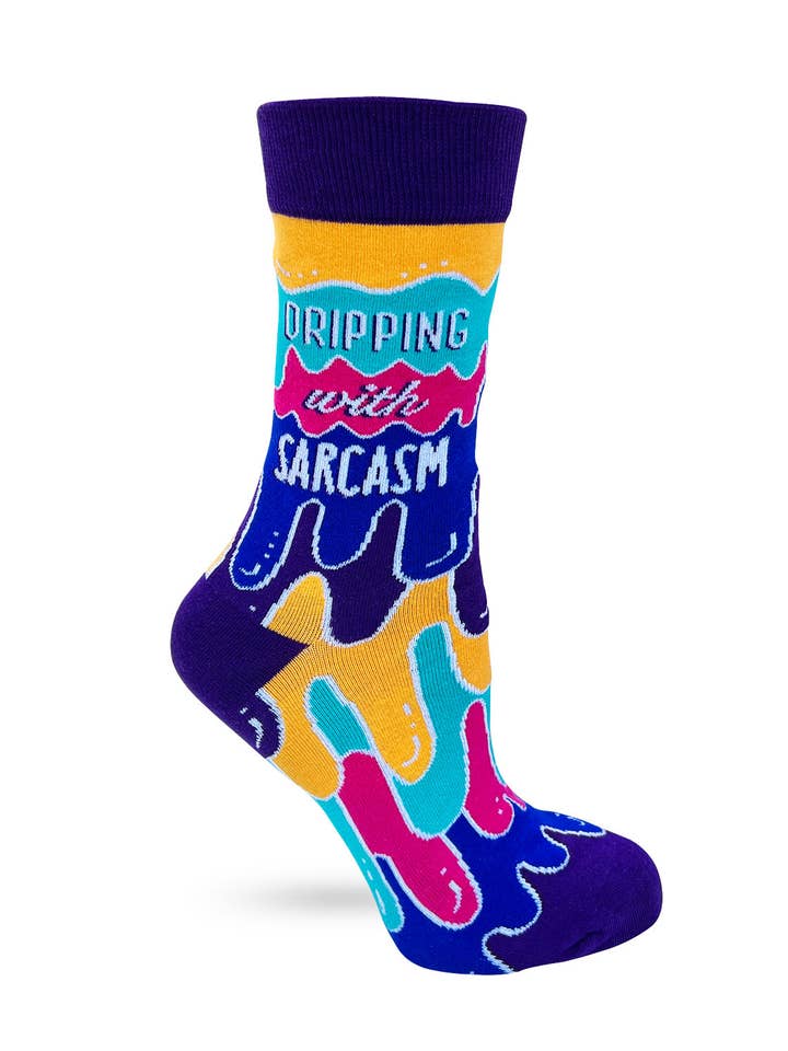 Fabdaz - Wholesale Socks - Women's - Dripping With Sarcasm Women's Crew Socks1