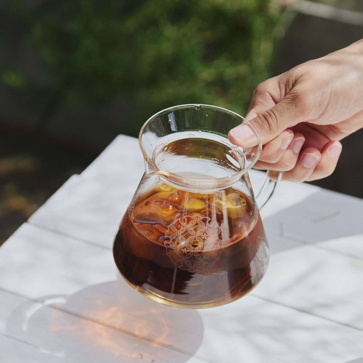 HARIO USA - Wholesale Serving Utensil - "Shippou" Glass Server 02 Seven Treasures Pattern0