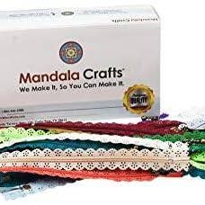 Mandala Crafts – Großhandel Bastel-Nähset – Spitzenreißverschlüsse zum Nähen, freiliegende Reißverschlüsse mit dekorativer Spitzenkante zum Nähen; Bulk 40 Stück, 20 verschiedene Farben; von Mandala Crafts5