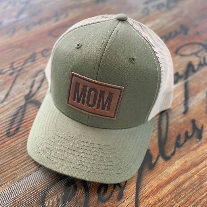 MOM - Leather Patch Hat for wholesale by Byward Outfitters