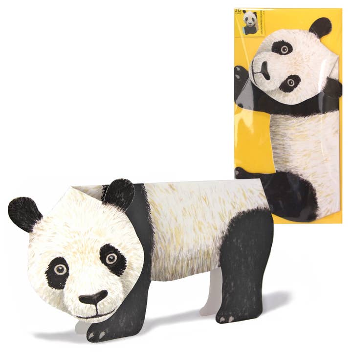 3D animal card panda for wholesale by Gollnow Paper Creations