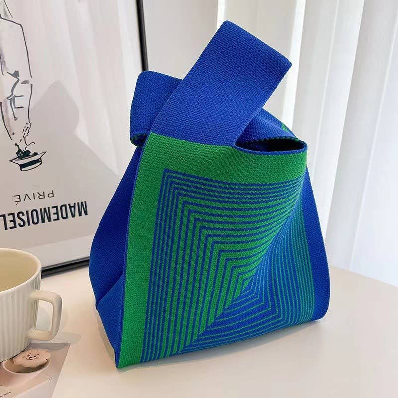 Little Trendy - Vente Tote bag – femme - Sac fourre-tout en tricot coloré pour femme, sac à main décontracté6