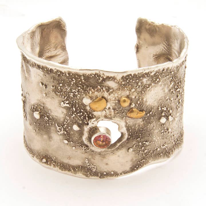 Netvormige manchet met steen voor wholesale door Tamara Kelly Designs