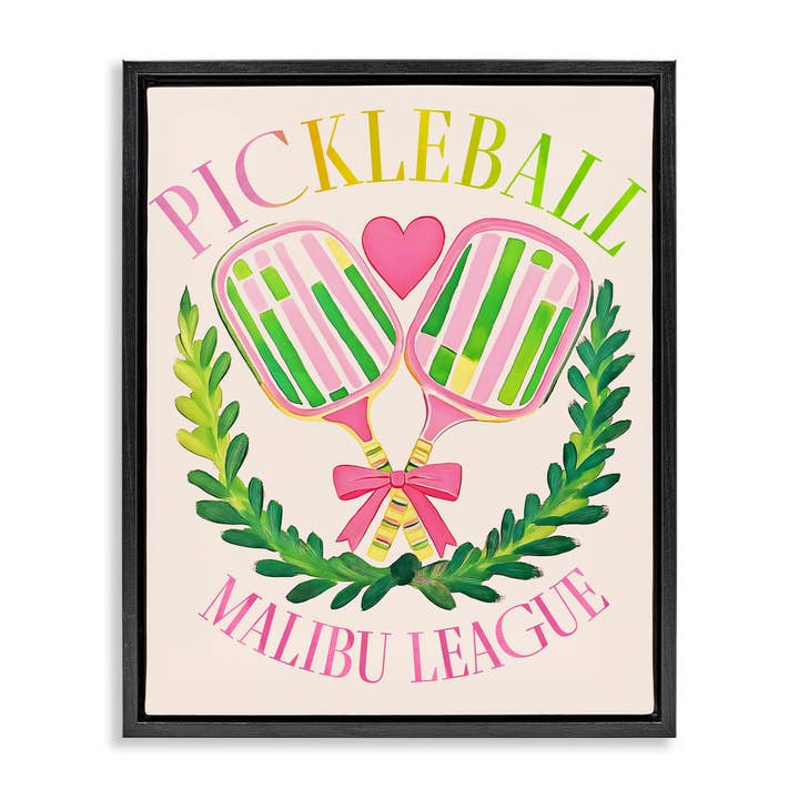 Stupell Industries - Wholesale Wall Sign - Pickleball Malibu League - Framed Wall Art22