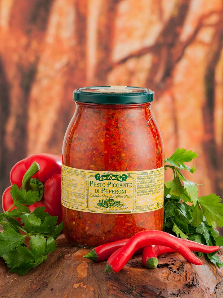 Stærk Peberfrugt Pesto 1000g for engroshandel hos TAB GREEN LINE SRL (Gran Cucina)