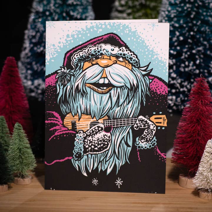 Ukelele Santa for wholesale by Brian Barber, Illustration